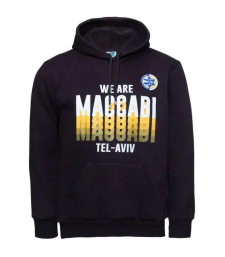 MTA Black We Are Maccabi Adult Hoodie