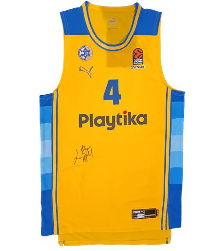 Official Yellow Game Jersey 2023-24 Signed By Lorenzo Brown