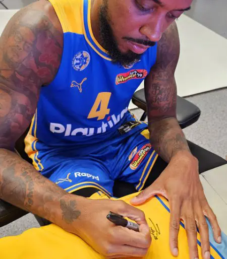 Official Yellow Game Jersey 2023-24 Signed By Lorenzo Brown