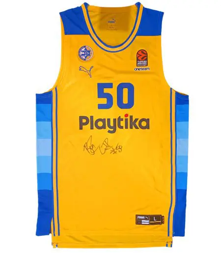 Official Yellow Game Jersey 2023-24 Signed By Bonzie Colson II