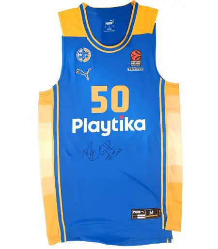 Official Blue Game Jersey 2023-24 Signed By Bonzie Colson II