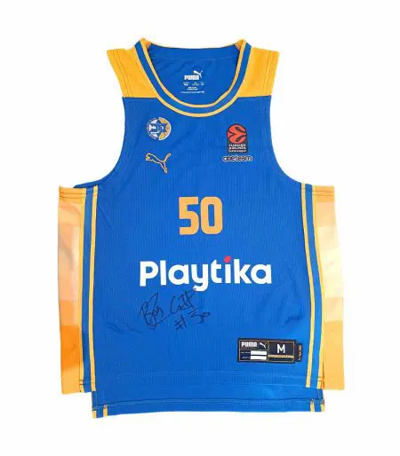 Official Kids Blue Game Jersey 2023-24 Signed By Bonzie Colson II