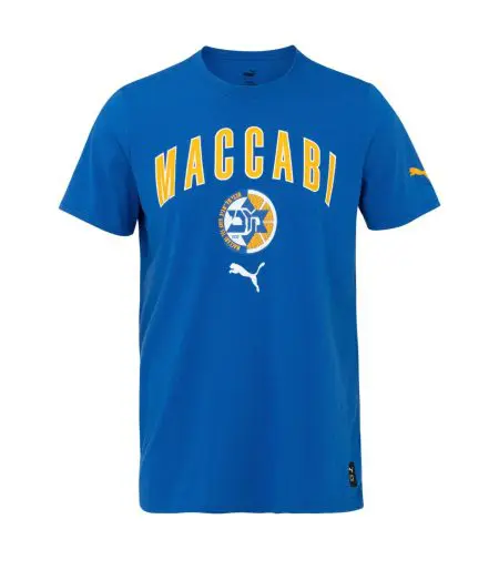 Puma Adults T-Shirt 'Maccabi' Blue 2024-25