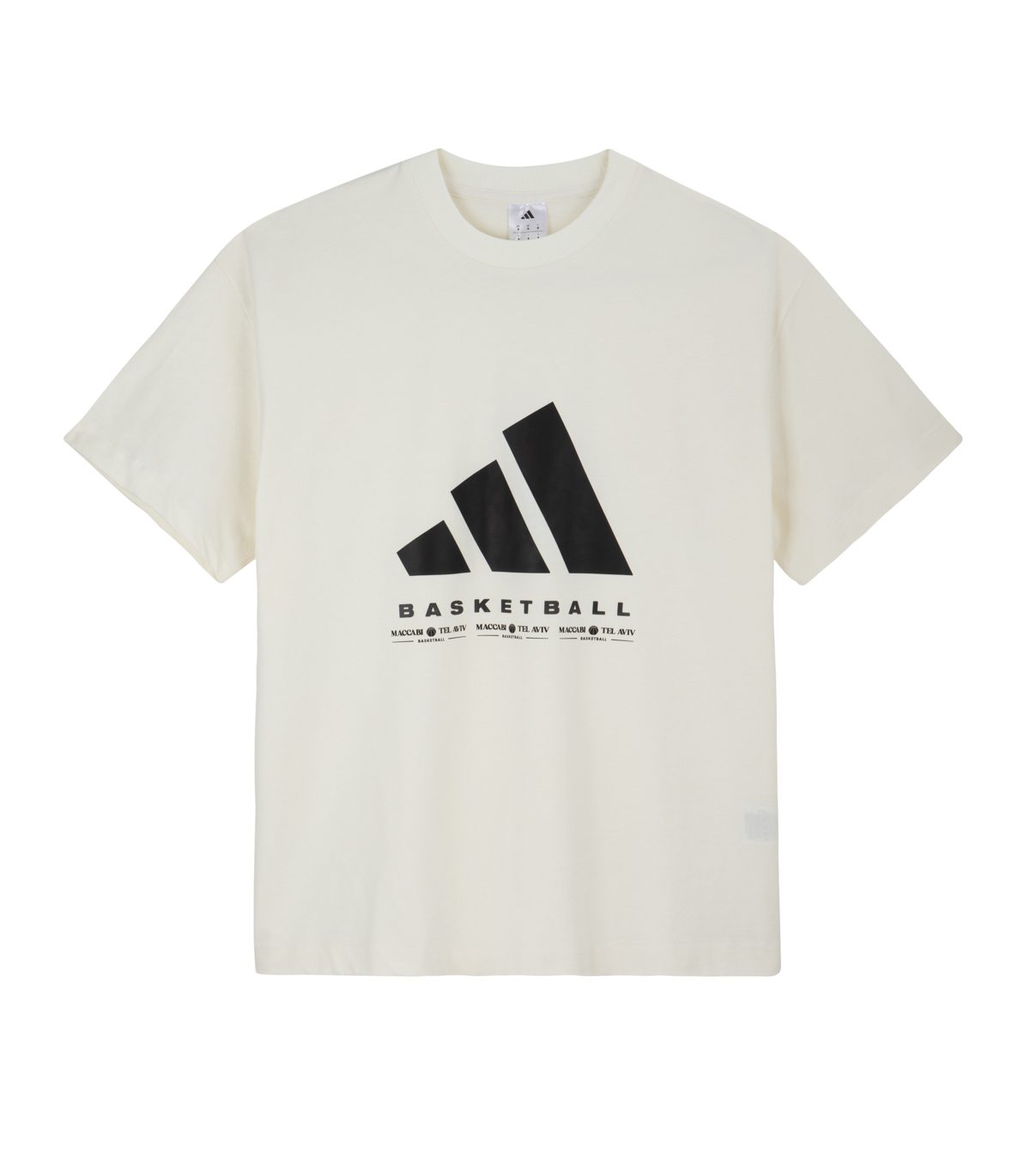טי שירט אופנתית BASKETBALL לבנה בוגרים adidas 2026-27 טי שירט אופנתית BASKETBALL לבנה בוגרים adidas 2026-27