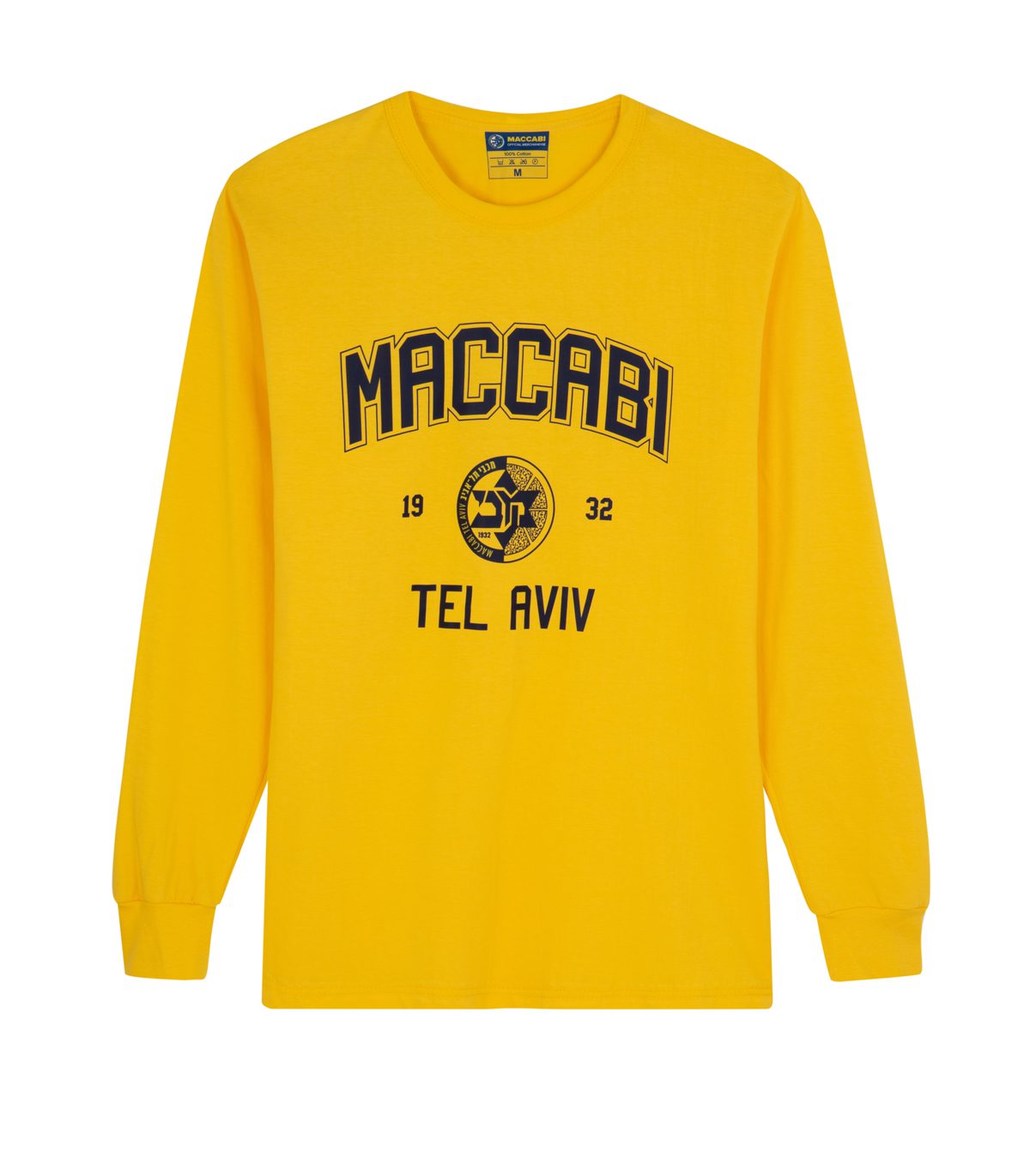 חולצה ארוכה MCB ״COLLEGE״ צהוב בוגרים חולצה ארוכה MCB ״COLLEGE״ צהוב בוגרים