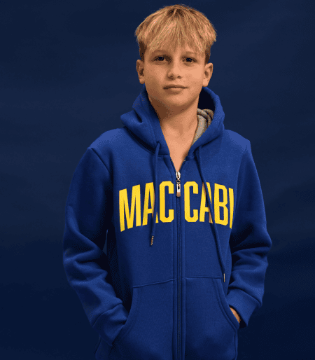 ג׳קט MCB ״מכבי״ כחול ילדים ג׳קט MCB ״מכבי״ כחול ילדים
