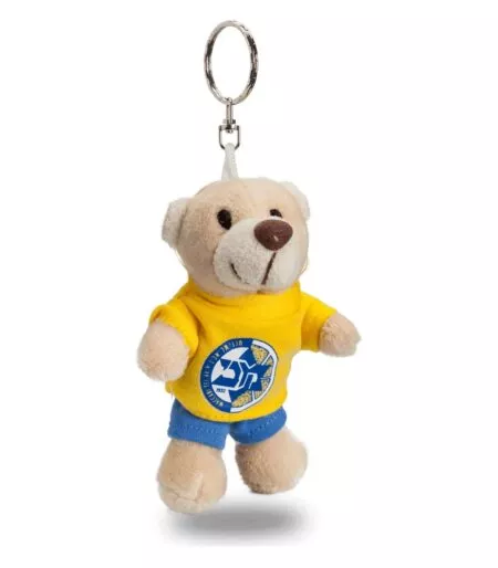 Maccabi teddy bear keychain