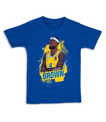 MTA Blue Lorenzo Brown Kids Shirt