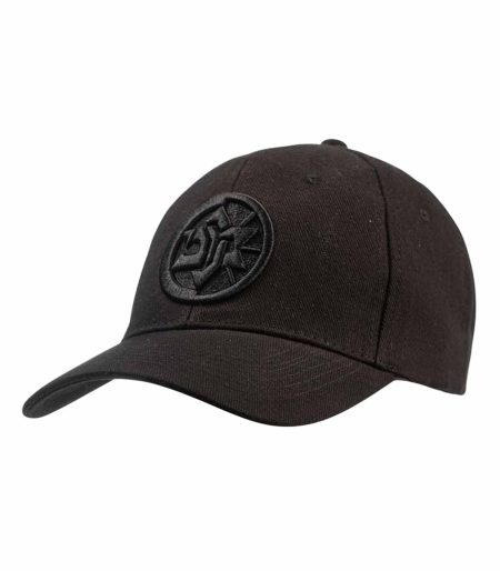 כובע שחור חלק עם לוגו מכבי