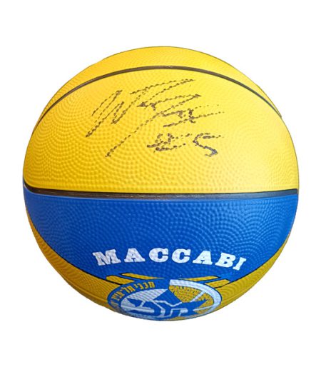 כדורסל צהוב כחול מכבי חתום - ווייד בולדווין