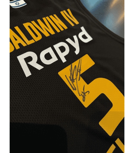 Official Kids Black Game Jersey 2023-24 Signed By Wade Baldwin IV