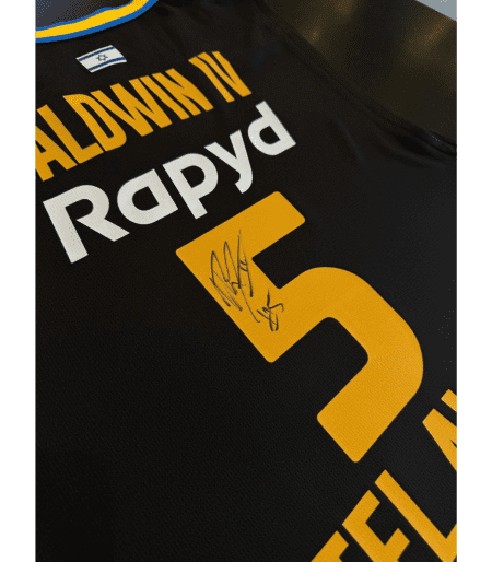 Official Adult Black Game Jersey 2023-24 Signed By Wade Baldwin IV