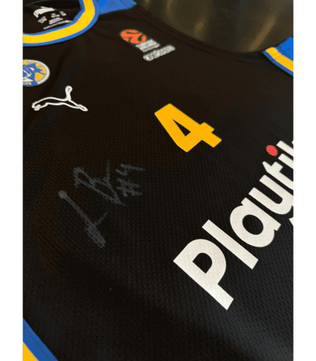 Official Kids Black Game Jersey 2023-24 Signed By Lorenzo Brown