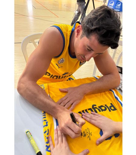 Adult Yellow Game Jersey 2024-25 Signed By John Dibartolomeo