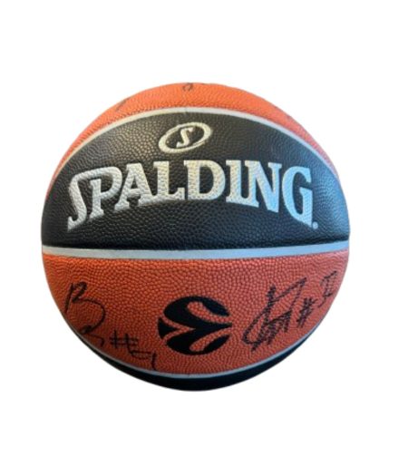 SPALDING TF-500 Basketball Signed By Maccabi Tel Aviv Players