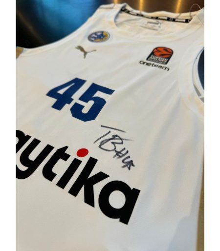 Kids White Game Jersey 2024-25 Signed By Tamir Blatt