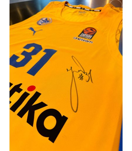 Adult Yellow Game Jersey 2024-25 Signed By Rokas Jokubaitis