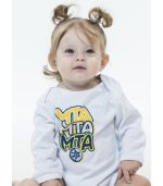 בגד גוף לתינוקות צהוב שרוול קצר MTA קוביות 2024-25 בגד גוף לתינוקות צהוב שרוול קצר MTA קוביות 2024-25