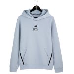 ADIDAS Gray Cotton Hoodie