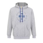 Grey Logo Retro Hoodie Adults