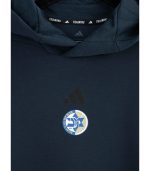 ADIDAS Grayish Blue Cotton Hoodie