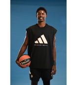 ADIDAS BASKETBALL Fashion Black Tank Top ADIDAS BASKETBALL Fashion Black Tank Top