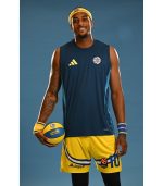 ADIDAS Blue & Yellow Training Tank Top ADIDAS Blue & Yellow Training Tank Top