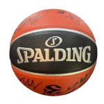 SPALDING TF-500 Basketball Signed By Maccabi Tel Aviv Players