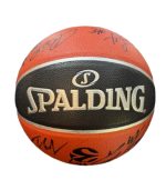 SPALDING TF-1000 Basketball Signed By Maccabi Tel Aviv Players