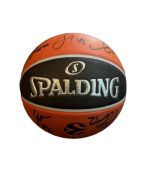 SPALDING TF-500 Basketball Signed By Maccabi Tel Aviv Players