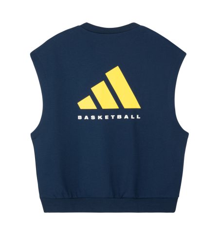 גופייה אופנתית BASKETBALL כחול נייבי בוגרים ADIDAS 2026-27