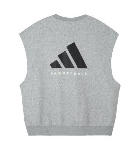 גופייה אופנתית BASKETBALL אפורה בוגרים ADIDAS 2026-27