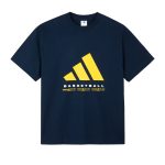 טי שירט אופנתית BASKETBALL אפורה בוגרים ADIDAS 2026-27
