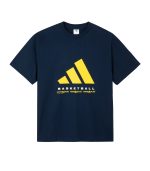 טי שירט אופנתית BASKETBALL כחול נייבי בוגרים ADIDAS 2026-27