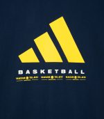 טי שירט אופנתית BASKETBALL כחול נייבי בוגרים ADIDAS 2026-27