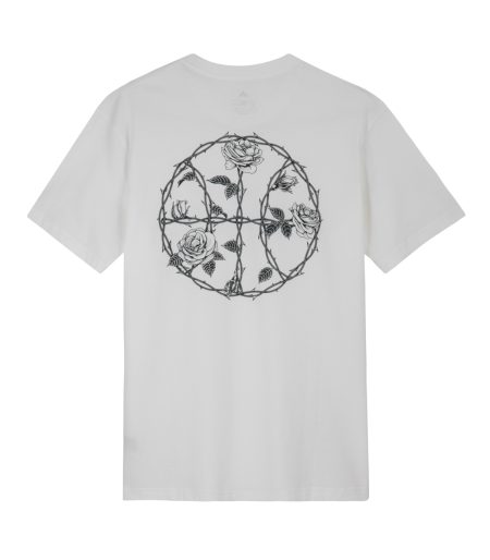ADIDAS 2026-27 ADULT ROSE THORN WHITE GRAPHIC T-SHIRT<br/><br/><br/>
