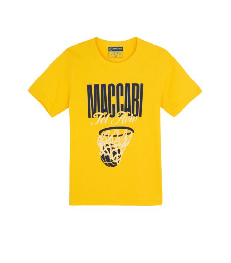 T Shirt MCB "BASKET" Yellow for Kids
