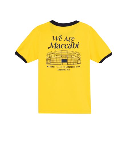 T Shirt MCB "RETRO STADIUM" Yellow for Kids