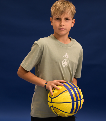 טי שירט חלקה ירוק בהיר לילדים ADIDAS 2026-27
