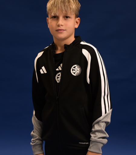 ג׳קט אימון שחור ילדים ADIDAS 2026-27 ג׳קט אימון שחור ילדים ADIDAS 2026-27