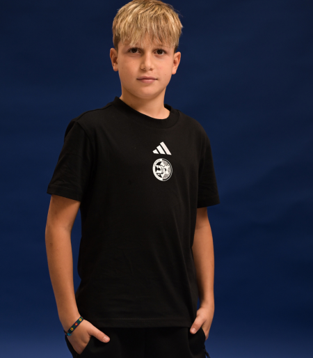 טי שירט חלקה שחורה לילדים ADIDAS 2026-27