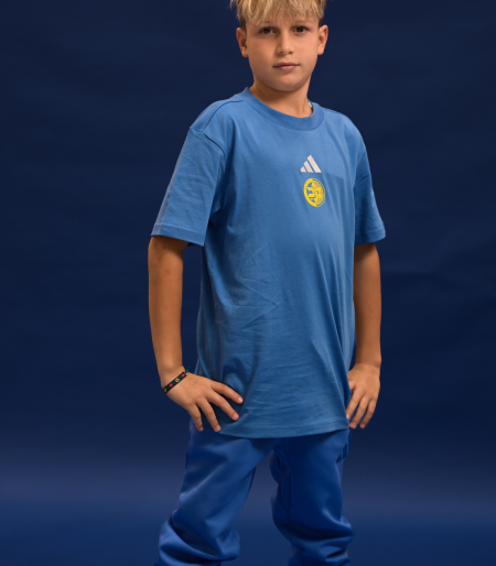 טי שירט חלקה כחול בהיר לילדים ADIDAS 2026-27