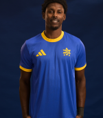 ADIDAS Blue Retro Shirt 1977 ADIDAS Blue Retro Shirt 1977