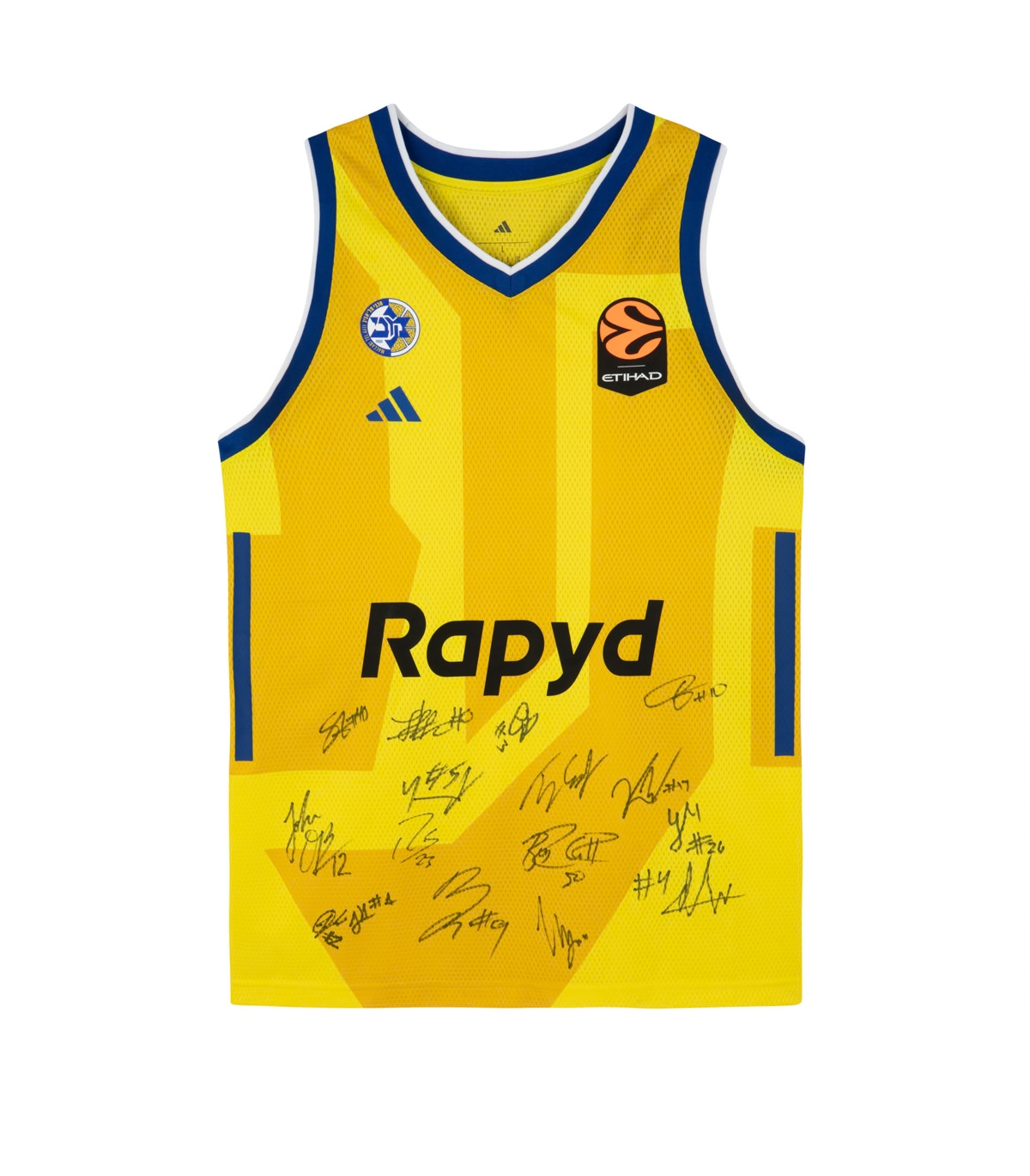 ADIDAS Yellow Jersey 2025-26 Signed By Jeff Dowtin JR ADIDAS Yellow Jersey 2025-26 Signed By Jeff Dowtin JR