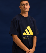 טי שירט אופנתית BASKETBALL כחול נייבי בוגרים ADIDAS 2026-27