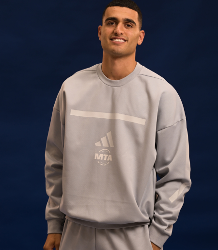 קפוצ׳ון ללא כובע ZNE אפור בוגרים ADIDAS 2026-27